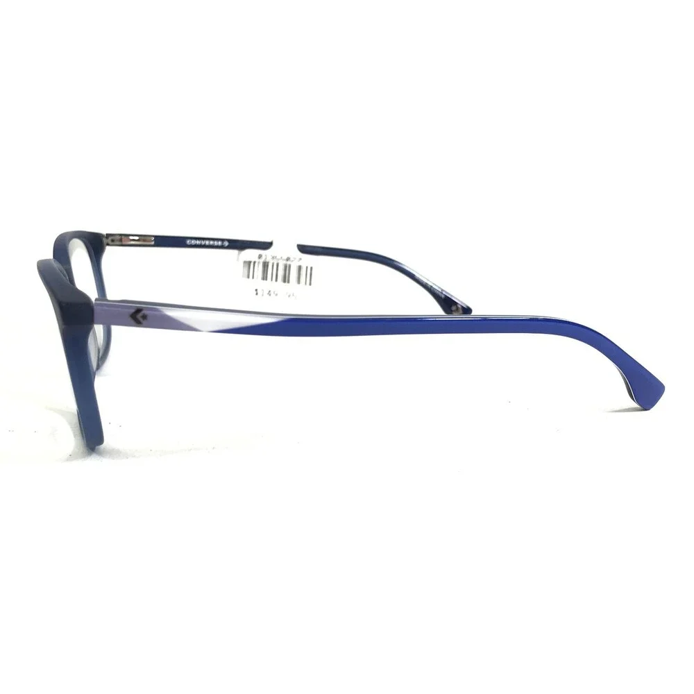 Converse Kids Eyeglasses Frames VCJ006 MATTE BLUE Square Full Rim 48-16-130